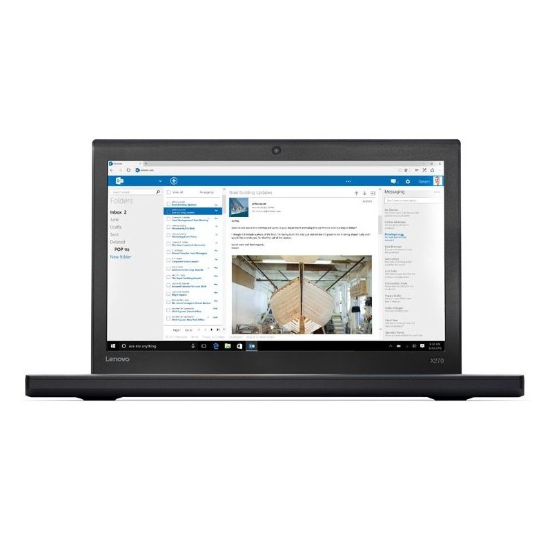 ThinkPad X270 Black 12.5" I3 7100U 4gb 256gb SSD