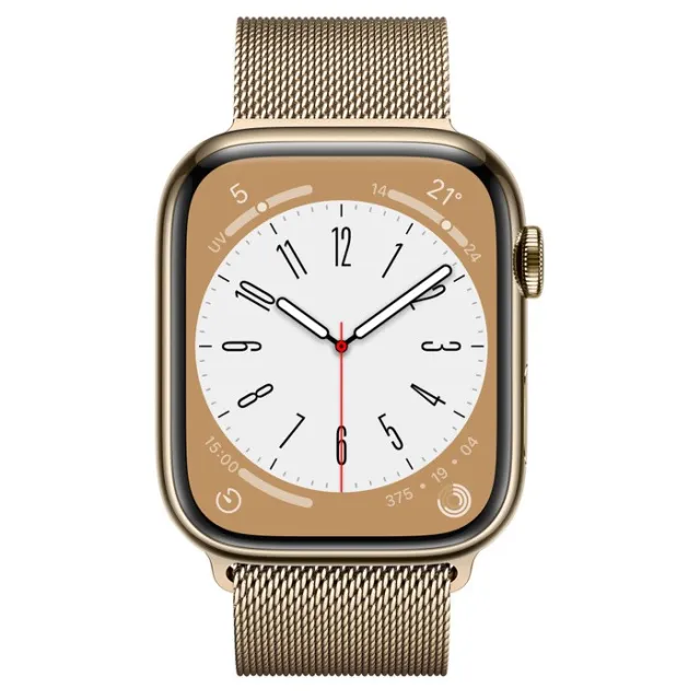 Watch Serie 8 45mm Stainless Steel Gold Gps Cellular