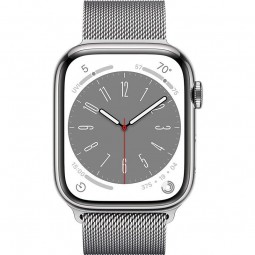 Watch Serie 8 41mm Stainless Steel Silver Gps Cellular